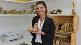 Fernanda Cansian está trazendo sua microempresa de cosméticos de Jaraguá do Sul (SC) para São José 