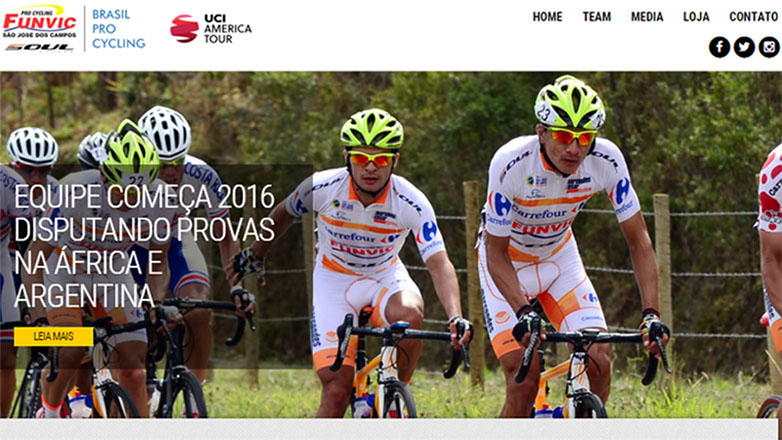 Uniforme traz agora detalhes em azul e destaca novos patrocinadores. A bandeira do Brasil ganhou espaço e a equipe agora tem website 
