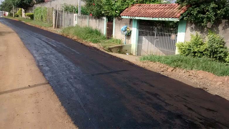 No bairro Águas da Prata, zona leste, já foram executados 400 metros de aplicação dentro da Operação Antipoeira