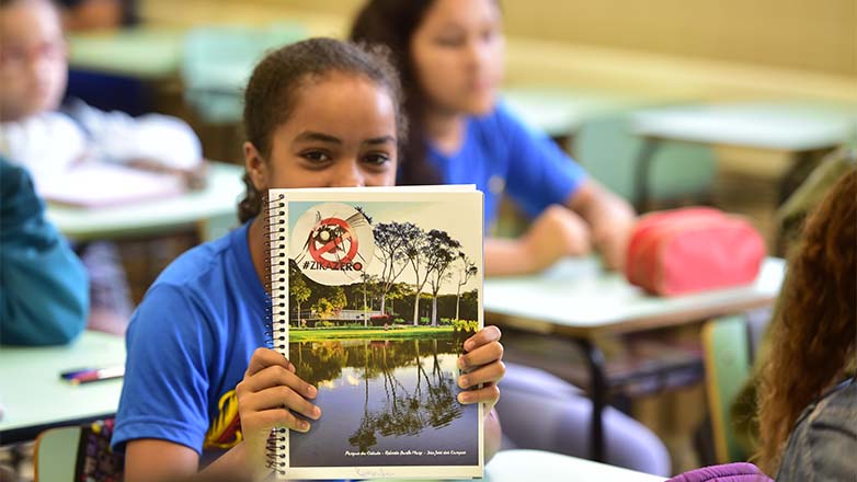 Os alunos entenderam as explicações e elogiaram a iniciativa de  reforçar a conscientização de todos sobre os perigos do mosquito
