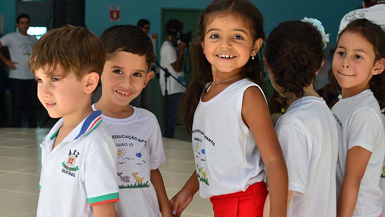 Atividades do evento de entrega da reforma do núcleo de educação infantil de São Francisco Xavier