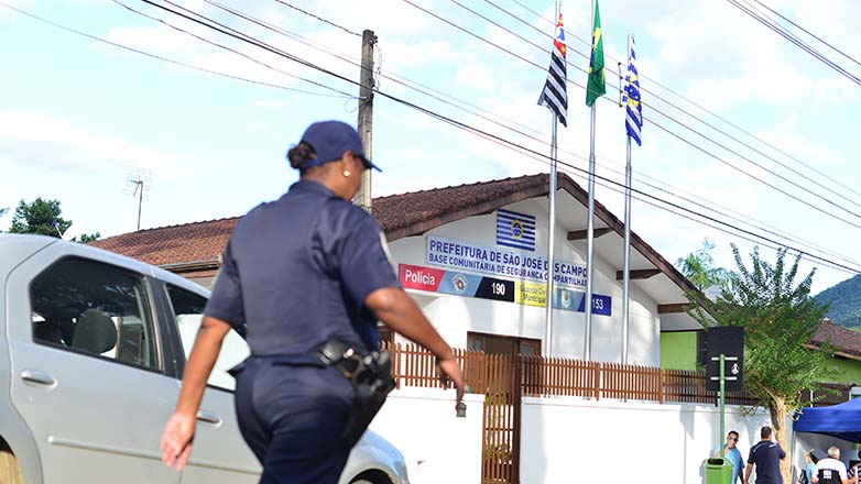 Evento de inauguração da base compartilhada de segurança de São Francisco Xavier