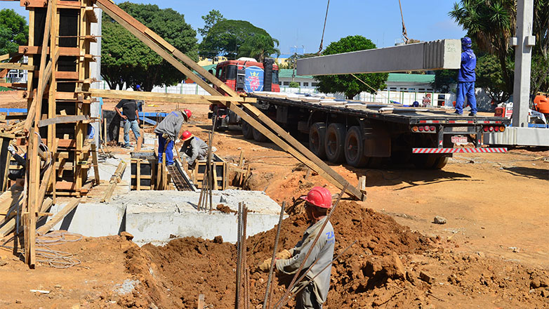 Obras do Novo Teatrão avançam para fase de construção de prédios