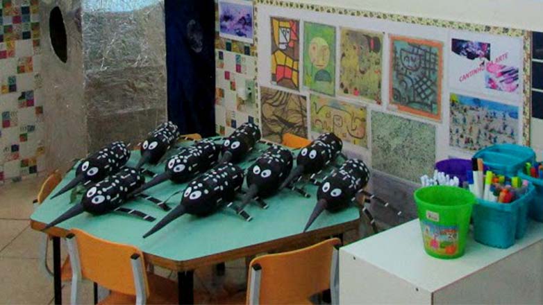 Exposição de trabalhos sobre a dengue