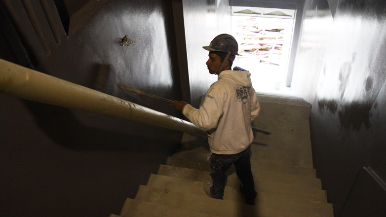 As obras avançam. Ele ficou fechado durante 17 anos e será reaberto em pouco mais de 30 dias. 