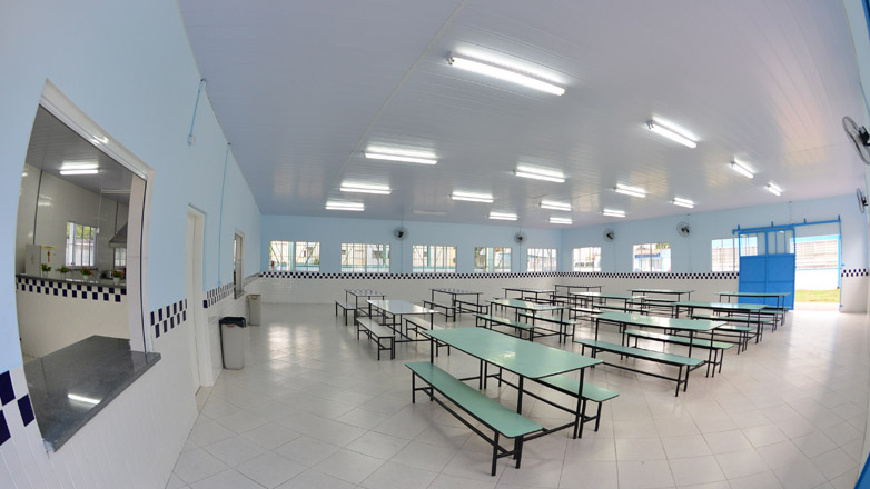 Escola Municipal Mariana Teixeira, no Telespark, ganha novo refeitório