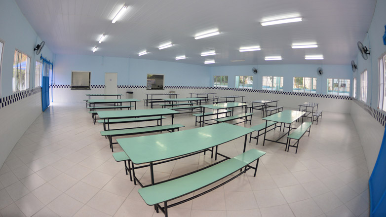Escola Municipal Mariana Teixeira, no Telespark, ganha novo refeitório