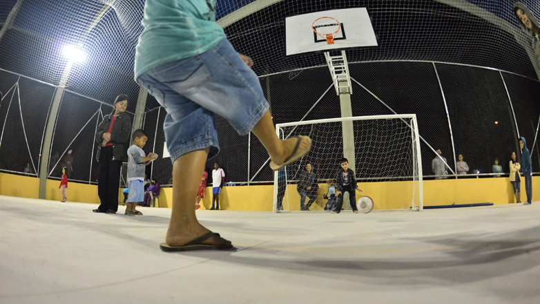 O espaço vai permitir aos jovens e amantes do esporte a pratica de futsal, vôlei, basquete, entre outras modalidades de recreação.