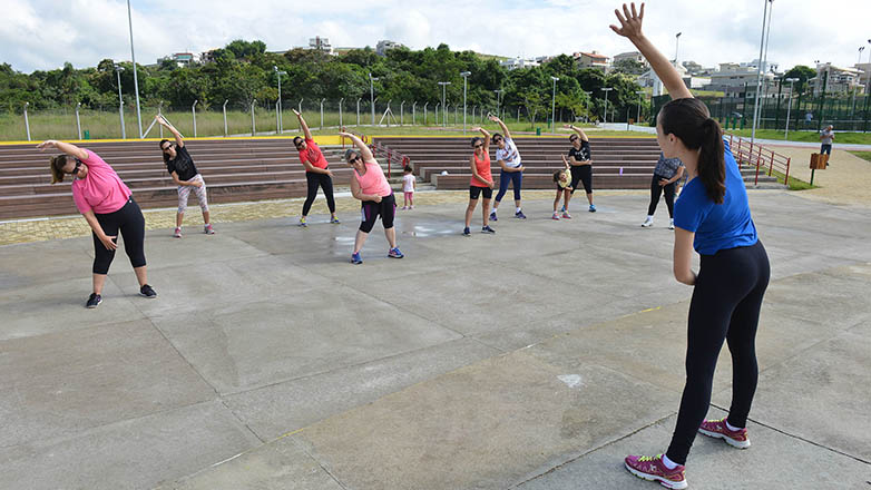 Público participa de atividades esportivas e de lazer no Parque Ribeirão Vermelho
