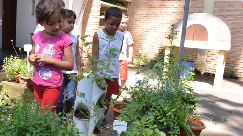 A oficina de hortas está inserida em um Programa de Educação Ambiental que existe desde 2007, e tem como objetivo estimular a alimentação saudável