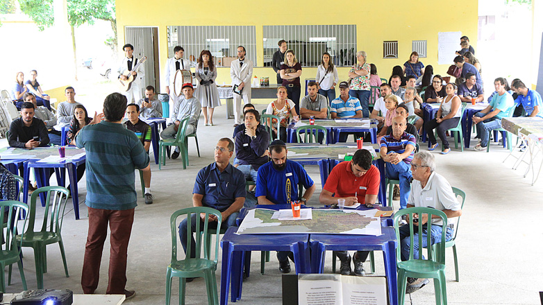 No último sábado (21), a Oficina Comunitária aconteceu no bairro do Bonsucesso